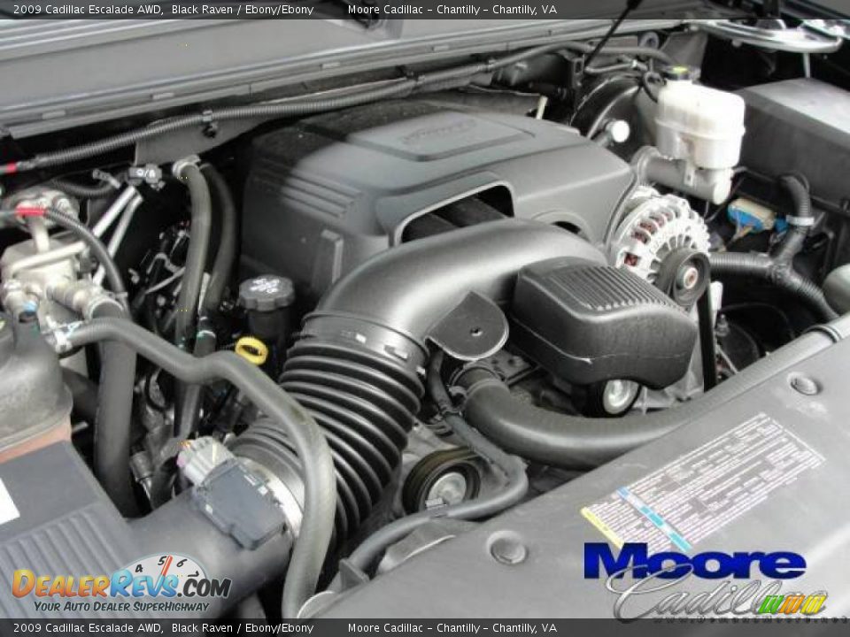 2009 Cadillac Escalade AWD Black Raven / Ebony/Ebony Photo #25