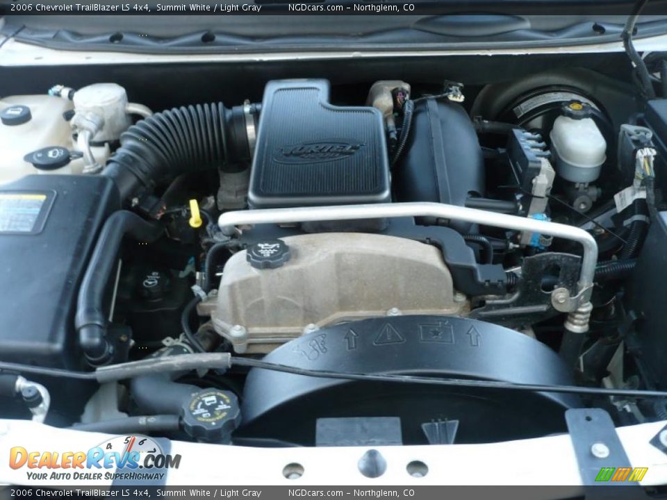 2006 Chevrolet TrailBlazer LS 4x4 Summit White / Light Gray Photo #15