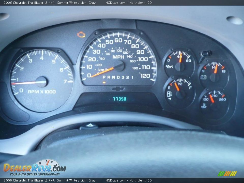 2006 Chevrolet TrailBlazer LS 4x4 Summit White / Light Gray Photo #23