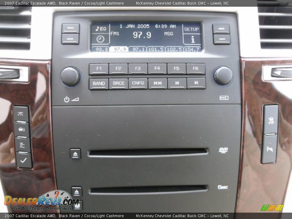 2007 Cadillac Escalade AWD Black Raven / Cocoa/Light Cashmere Photo #14