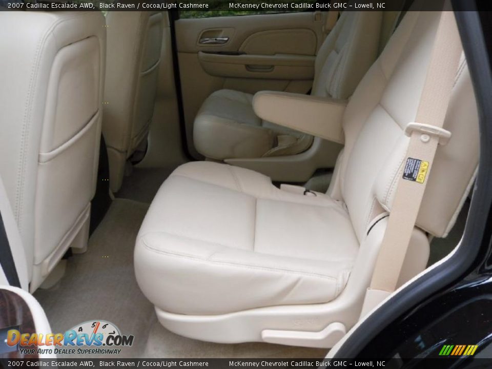 2007 Cadillac Escalade AWD Black Raven / Cocoa/Light Cashmere Photo #15