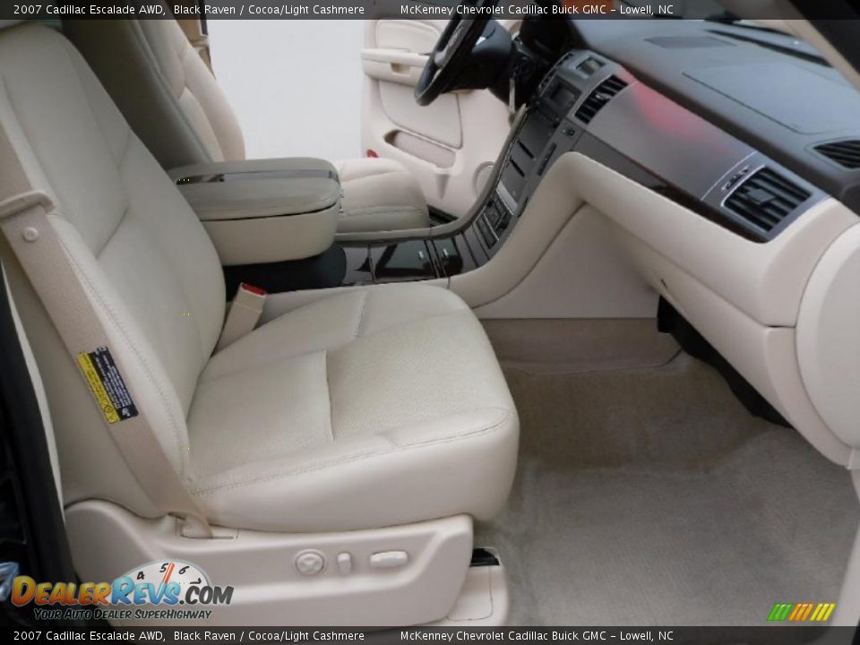 2007 Cadillac Escalade AWD Black Raven / Cocoa/Light Cashmere Photo #20
