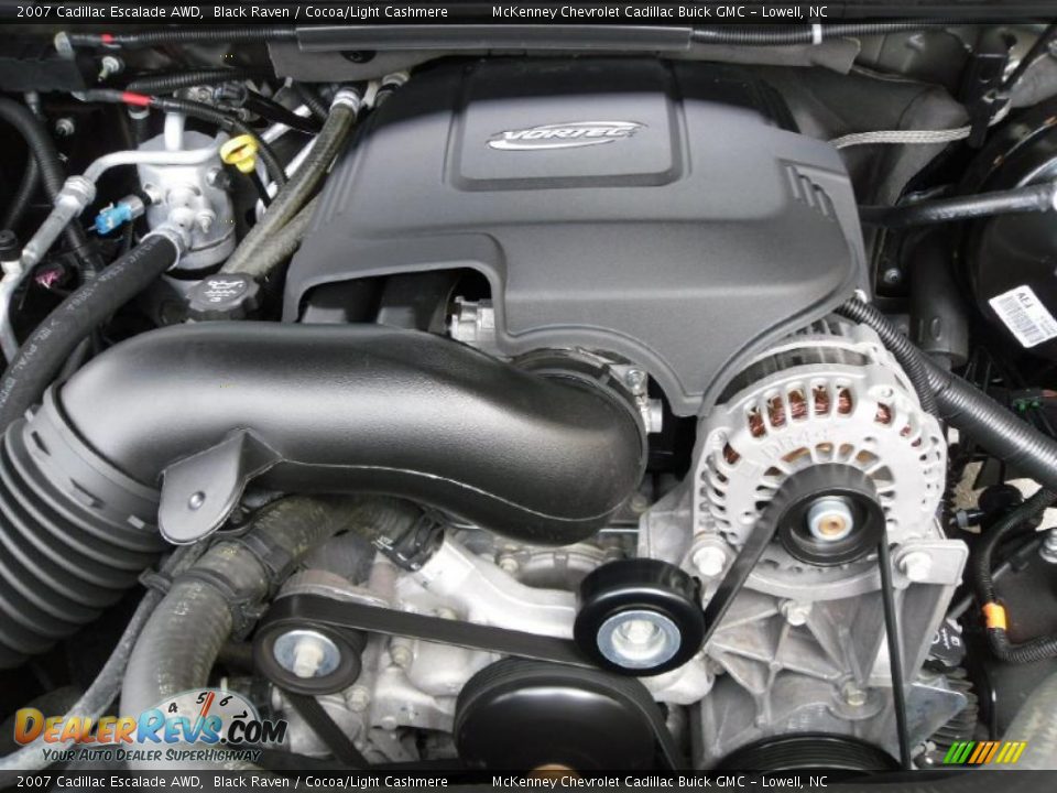 2007 Cadillac Escalade AWD Black Raven / Cocoa/Light Cashmere Photo #26
