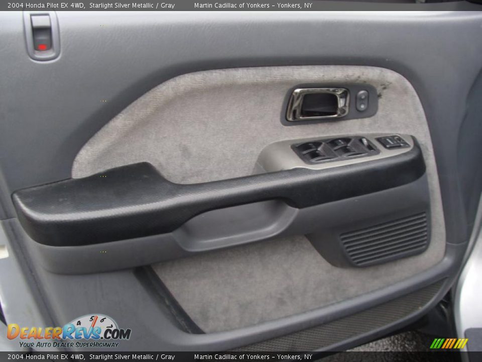 2004 Honda Pilot EX 4WD Starlight Silver Metallic / Gray Photo #10