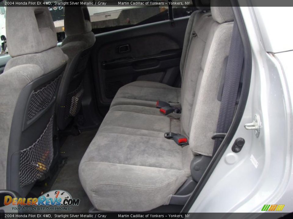 2004 Honda Pilot EX 4WD Starlight Silver Metallic / Gray Photo #18