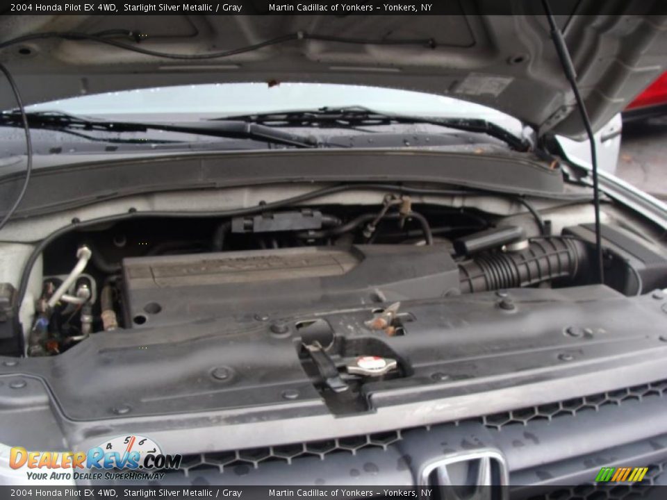 2004 Honda Pilot EX 4WD Starlight Silver Metallic / Gray Photo #27