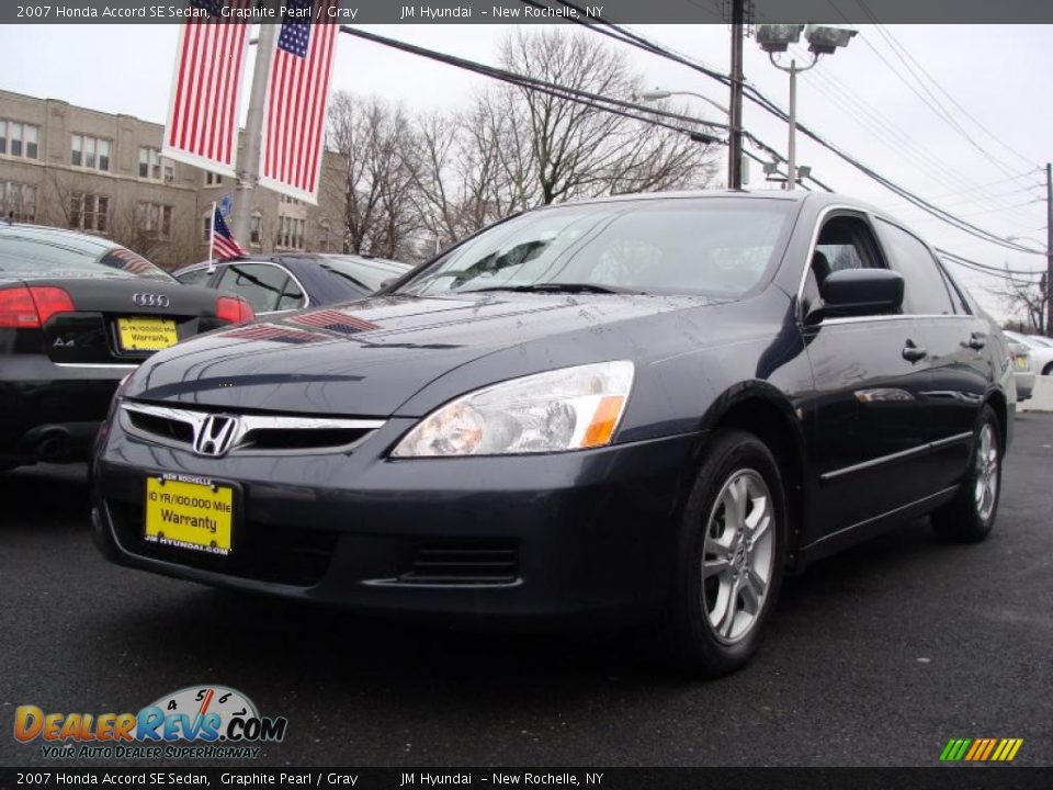 2007 Honda Accord SE Sedan Graphite Pearl / Gray Photo #1