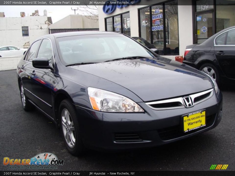 2007 Honda Accord SE Sedan Graphite Pearl / Gray Photo #3