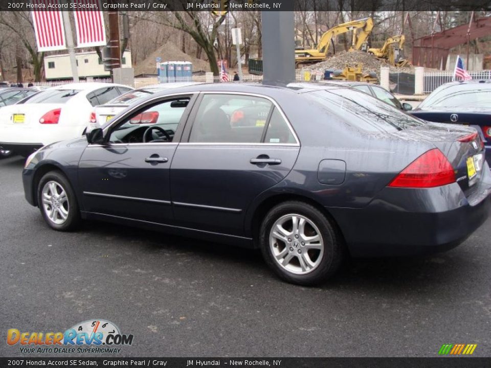 2007 Honda Accord SE Sedan Graphite Pearl / Gray Photo #7