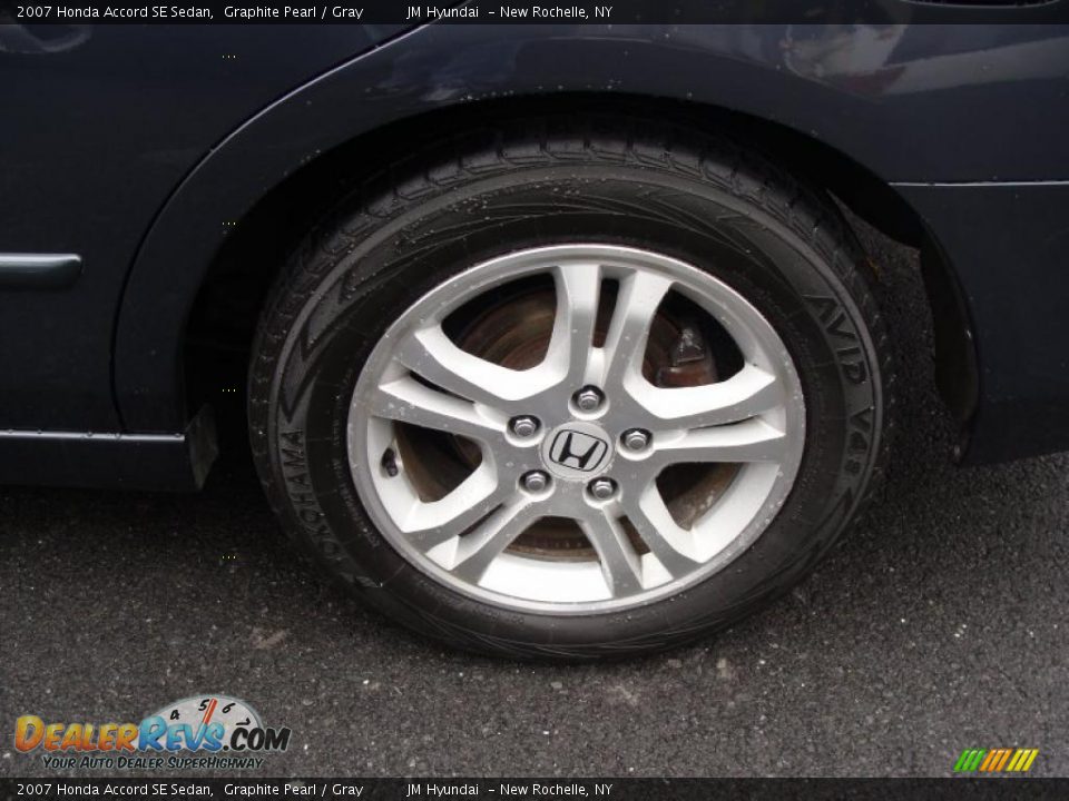 2007 Honda Accord SE Sedan Graphite Pearl / Gray Photo #8