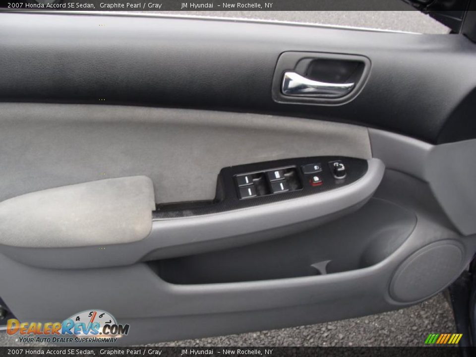 2007 Honda Accord SE Sedan Graphite Pearl / Gray Photo #10