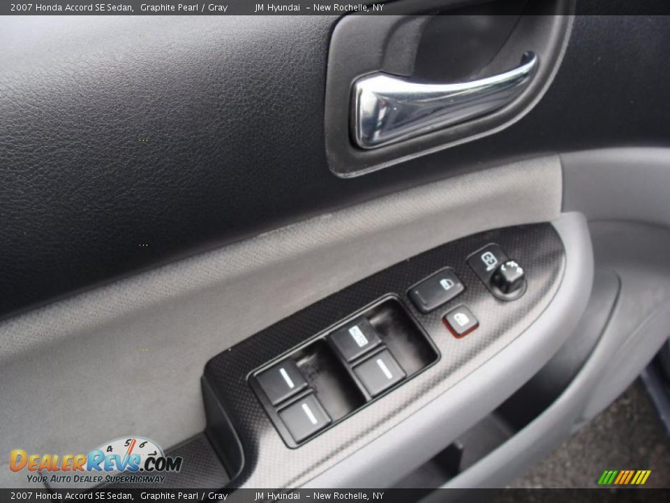 2007 Honda Accord SE Sedan Graphite Pearl / Gray Photo #11