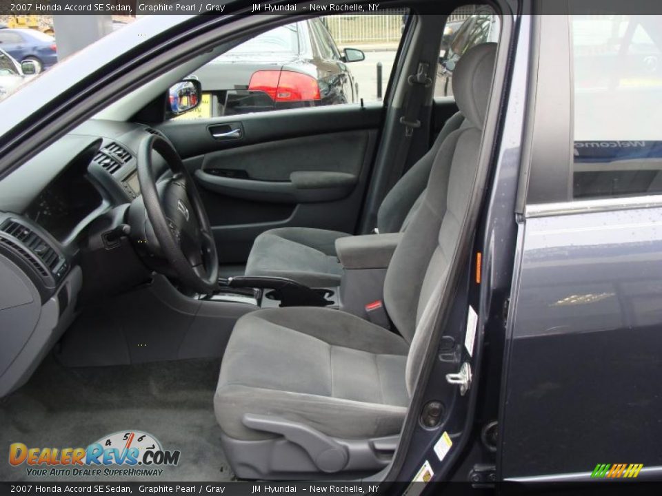 2007 Honda Accord SE Sedan Graphite Pearl / Gray Photo #12