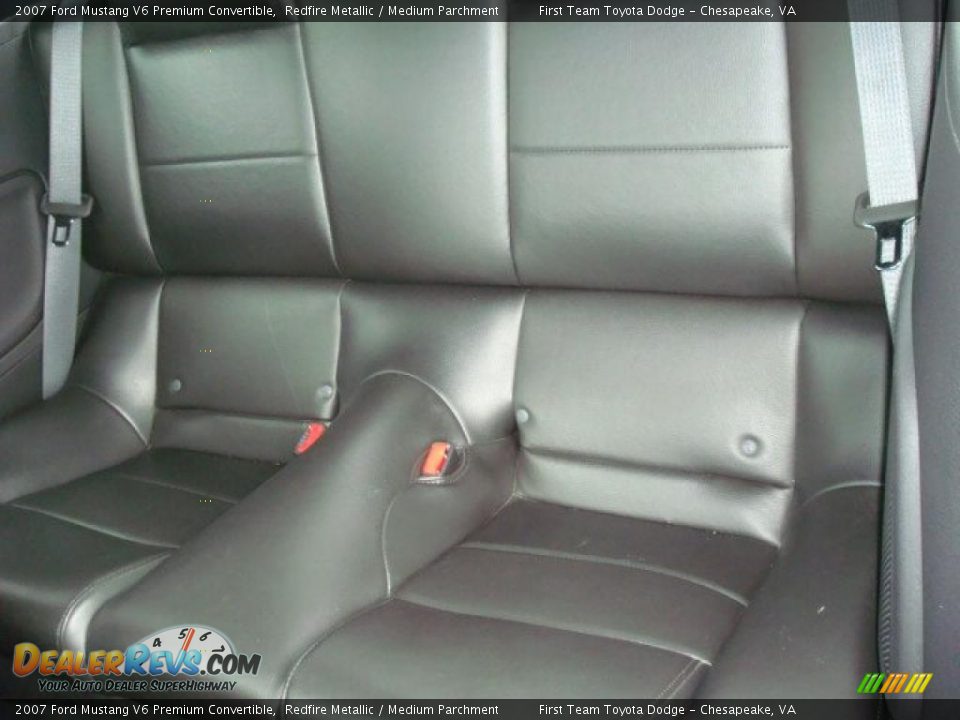 2007 Ford Mustang V6 Premium Convertible Redfire Metallic / Medium Parchment Photo #13