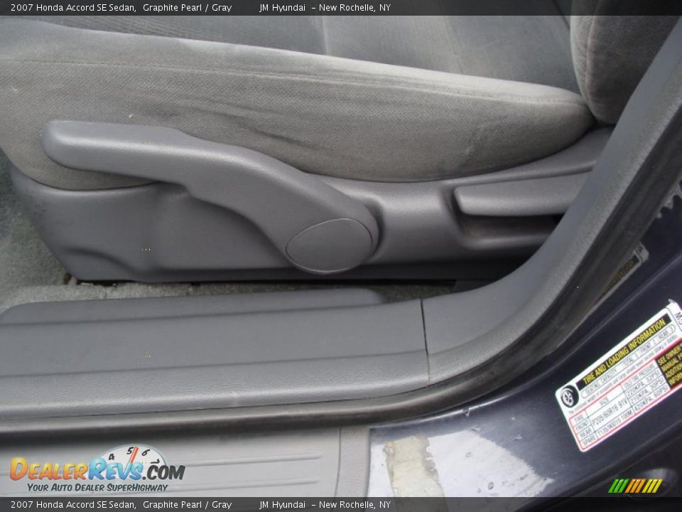 2007 Honda Accord SE Sedan Graphite Pearl / Gray Photo #13