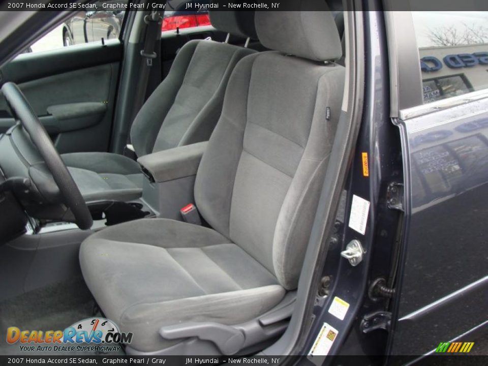 2007 Honda Accord SE Sedan Graphite Pearl / Gray Photo #14