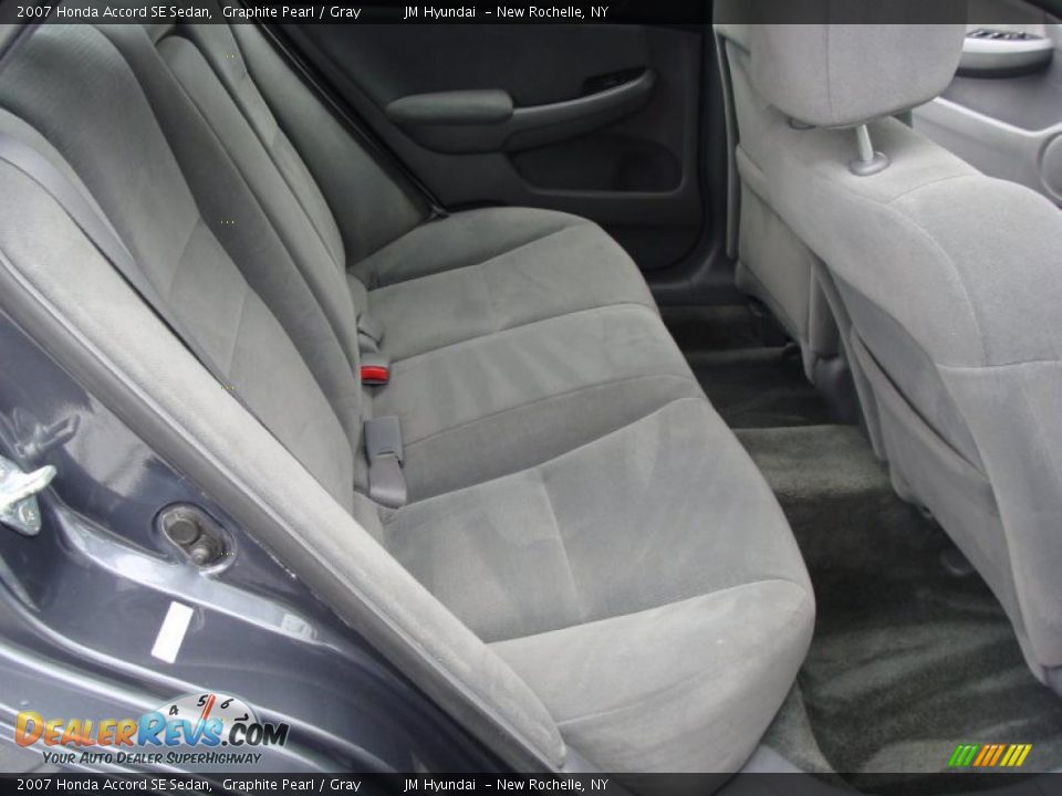 2007 Honda Accord SE Sedan Graphite Pearl / Gray Photo #16