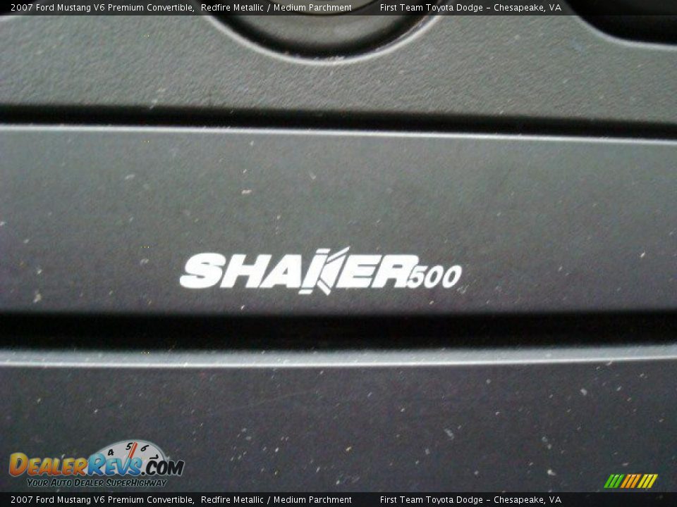 2007 Ford Mustang V6 Premium Convertible Redfire Metallic / Medium Parchment Photo #18