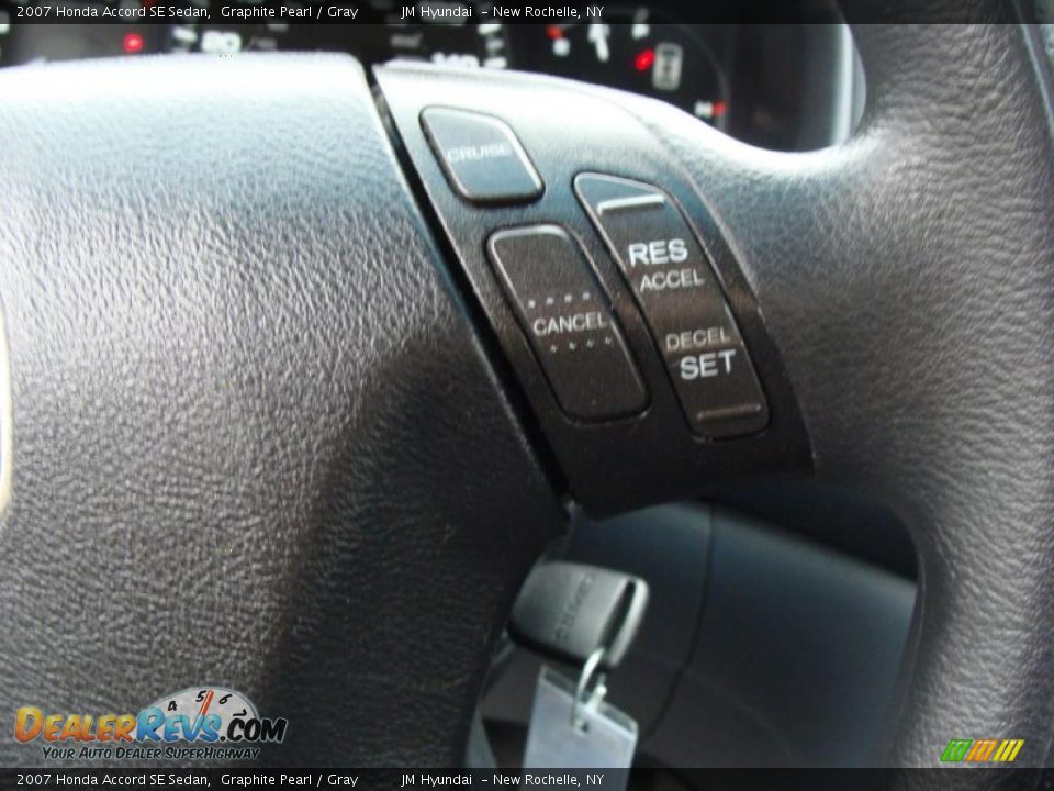 2007 Honda Accord SE Sedan Graphite Pearl / Gray Photo #21