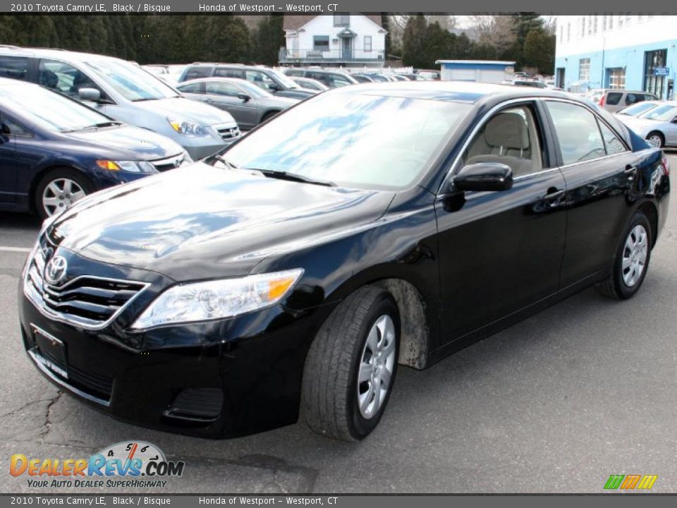 2010 Toyota Camry LE Black / Bisque Photo #1