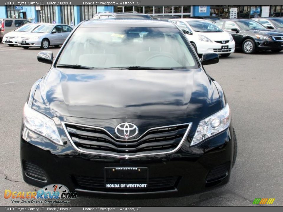 2010 Toyota Camry LE Black / Bisque Photo #2