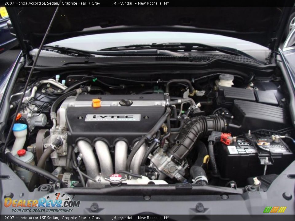 2007 Honda Accord SE Sedan Graphite Pearl / Gray Photo #26