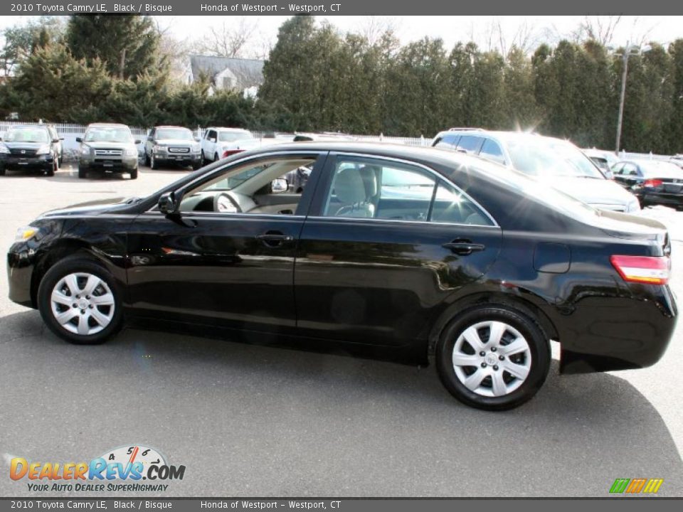 2010 Toyota Camry LE Black / Bisque Photo #8