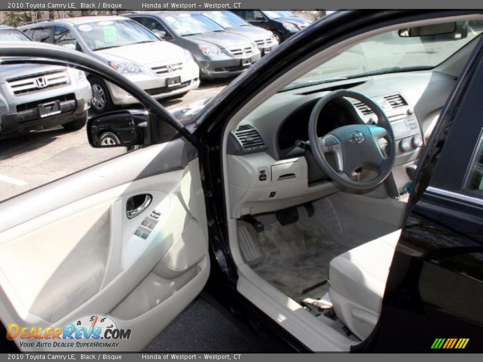 2010 Toyota Camry LE Black / Bisque Photo #9