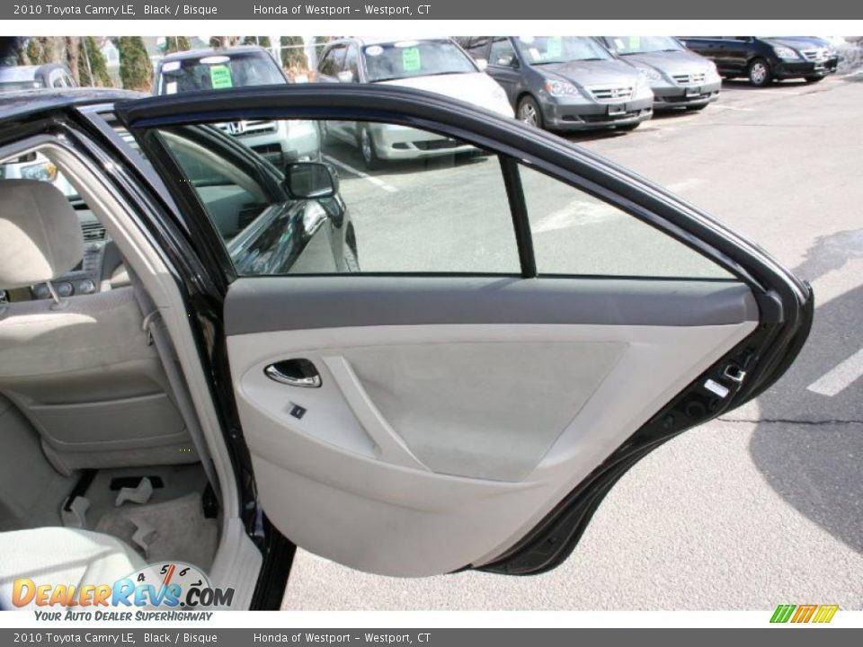 2010 Toyota Camry LE Black / Bisque Photo #13