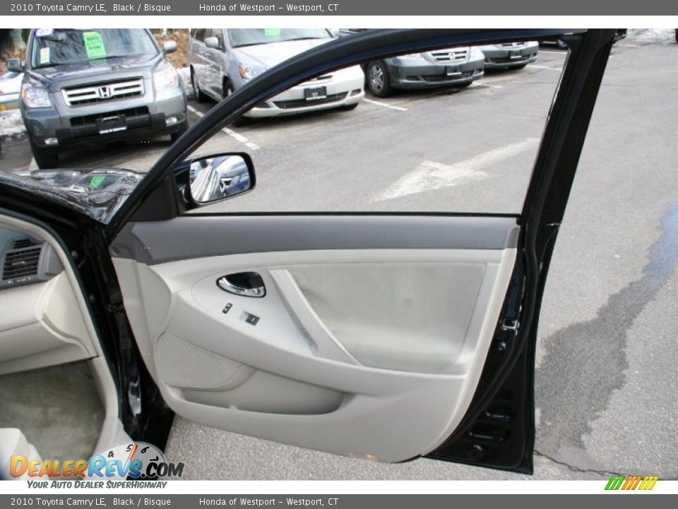 2010 Toyota Camry LE Black / Bisque Photo #14