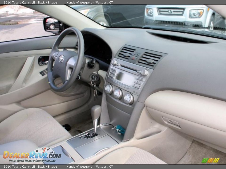 2010 Toyota Camry LE Black / Bisque Photo #15