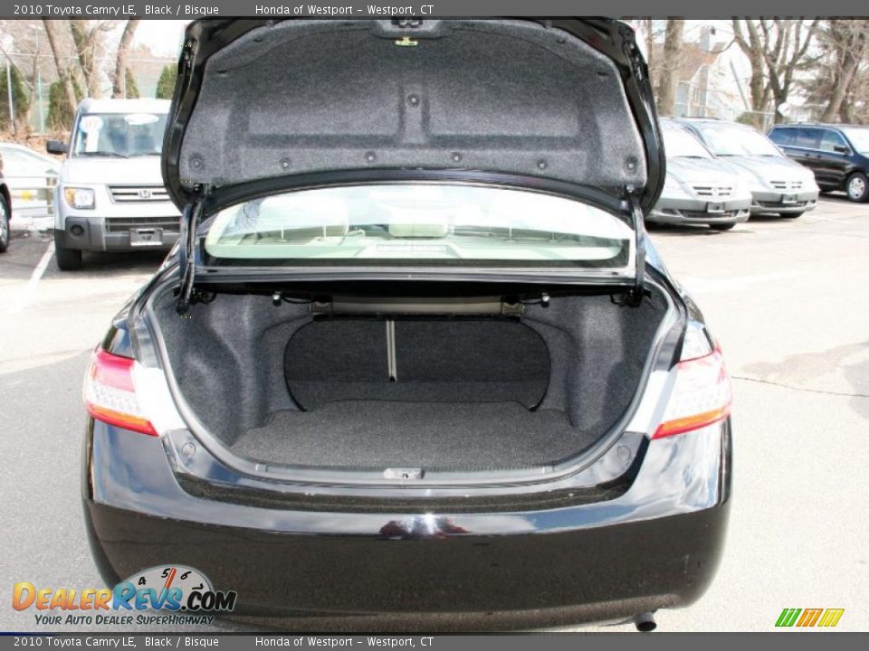 2010 Toyota Camry LE Black / Bisque Photo #17