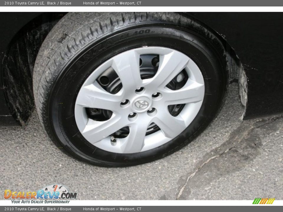 2010 Toyota Camry LE Black / Bisque Photo #18