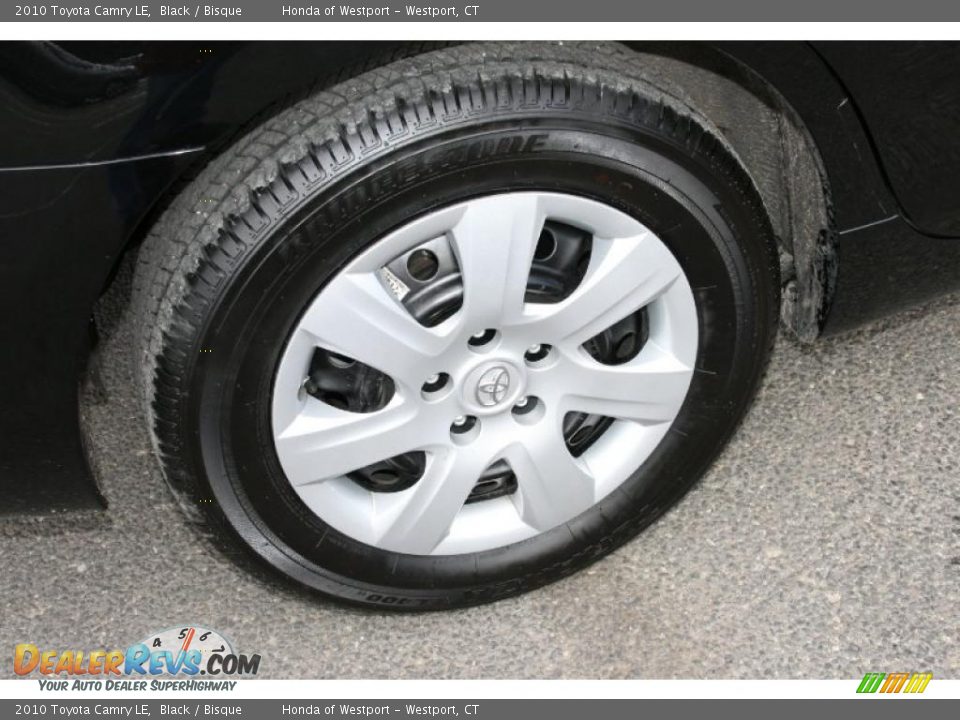 2010 Toyota Camry LE Black / Bisque Photo #19