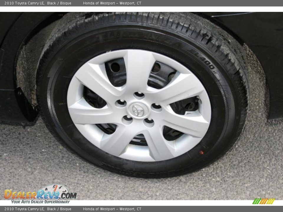 2010 Toyota Camry LE Black / Bisque Photo #20