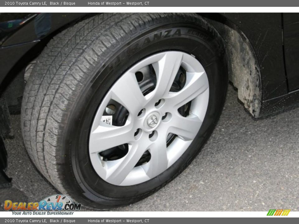 2010 Toyota Camry LE Black / Bisque Photo #21