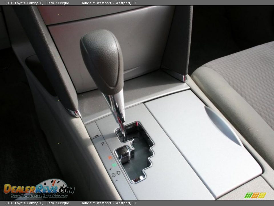 2010 Toyota Camry LE Black / Bisque Photo #24