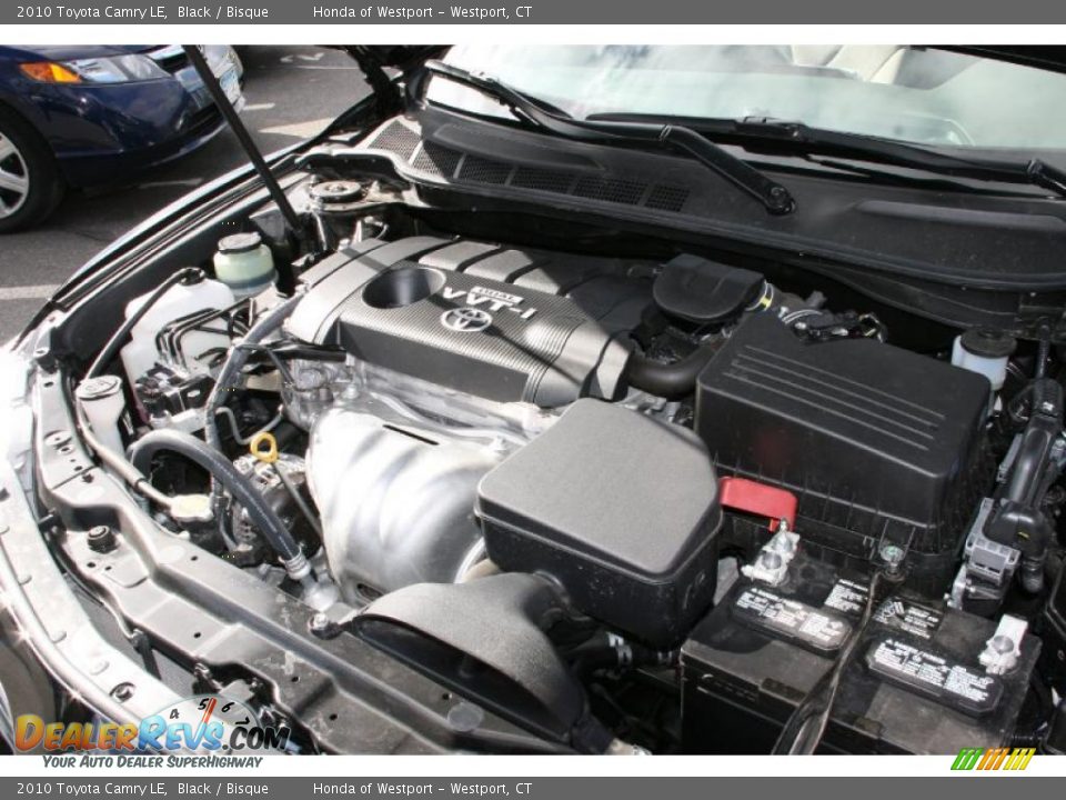 2010 Toyota Camry LE Black / Bisque Photo #26