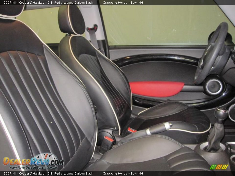 2007 Mini Cooper S Hardtop Chili Red / Lounge Carbon Black Photo #8