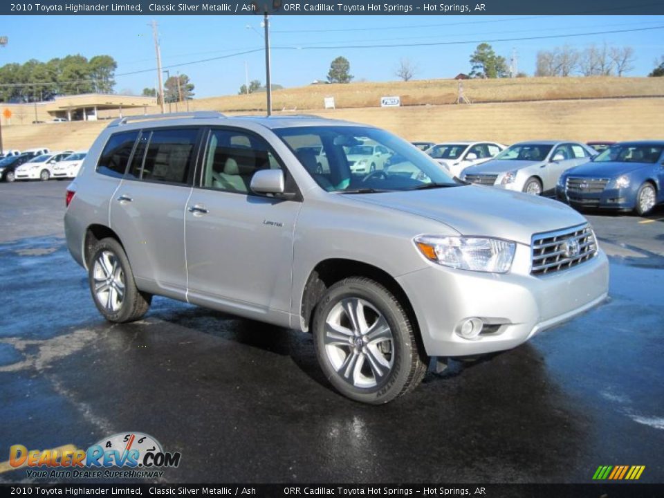 2010 Toyota Highlander Limited Classic Silver Metallic / Ash Photo #2