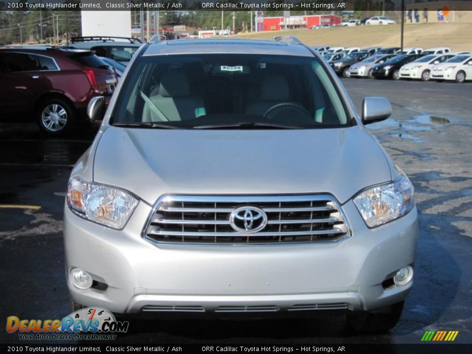 2010 Toyota Highlander Limited Classic Silver Metallic / Ash Photo #3