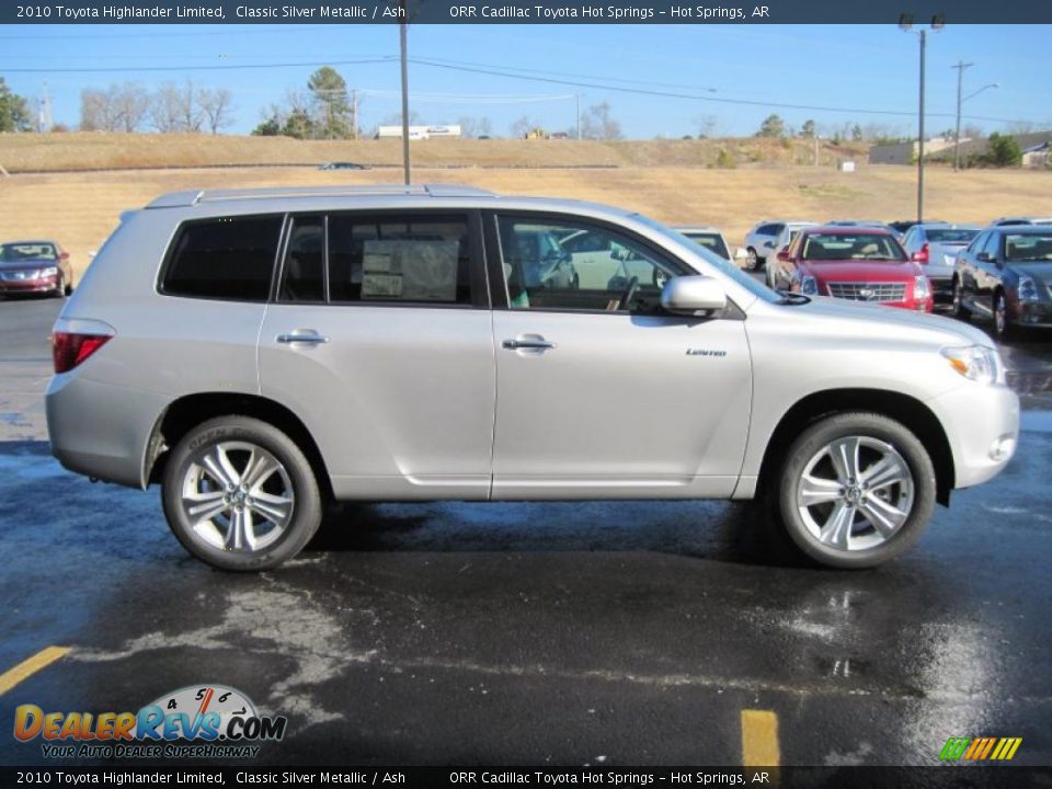 2010 Toyota Highlander Limited Classic Silver Metallic / Ash Photo #4