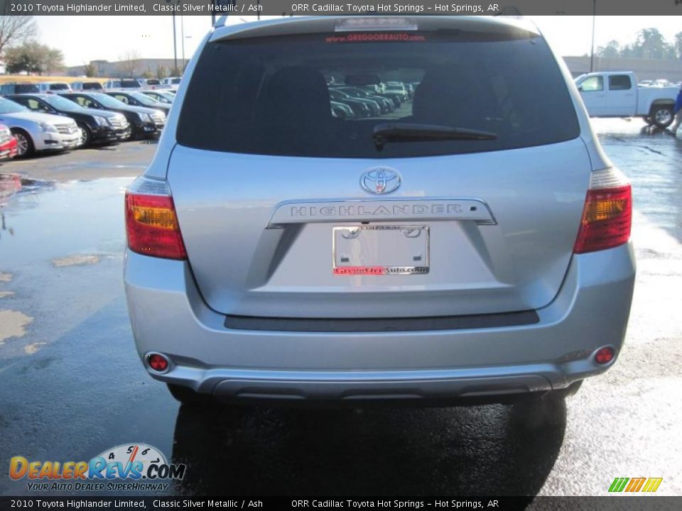 2010 Toyota Highlander Limited Classic Silver Metallic / Ash Photo #6