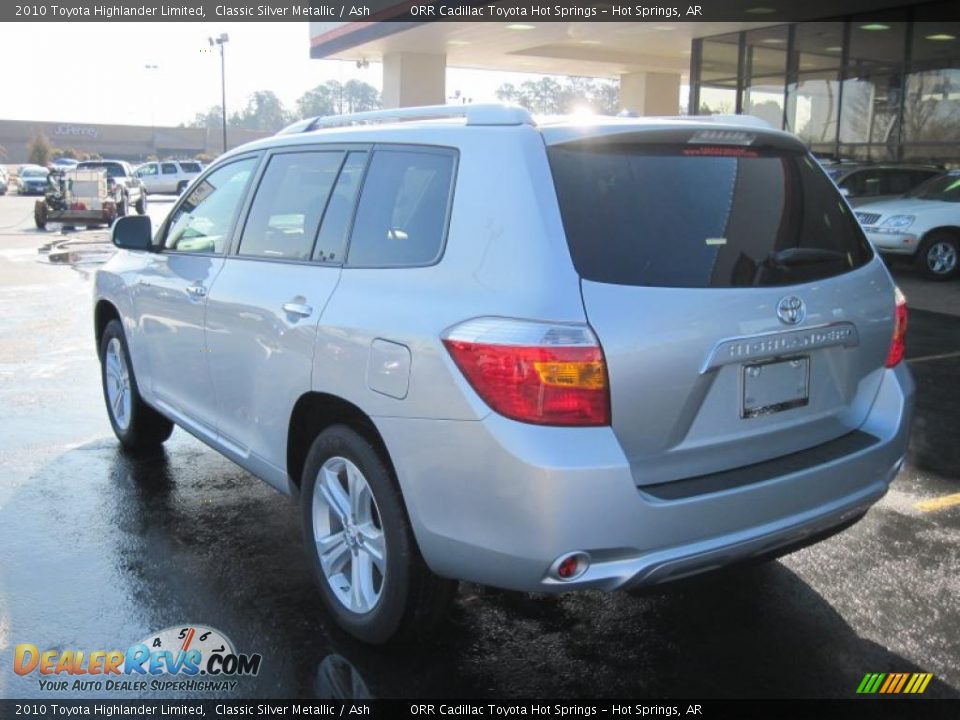2010 Toyota Highlander Limited Classic Silver Metallic / Ash Photo #9