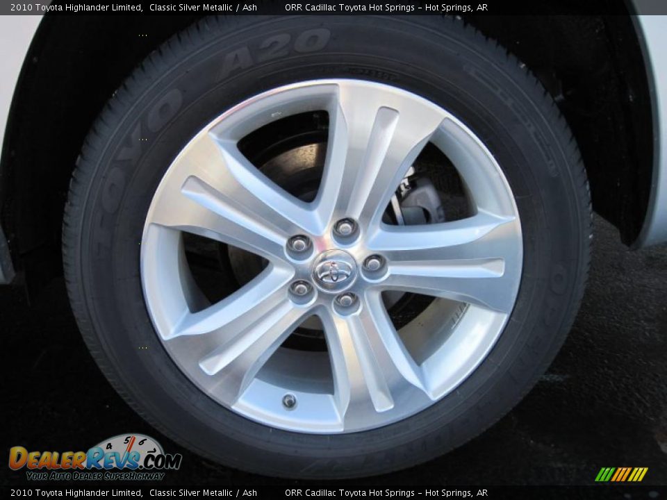 2010 Toyota Highlander Limited Classic Silver Metallic / Ash Photo #16