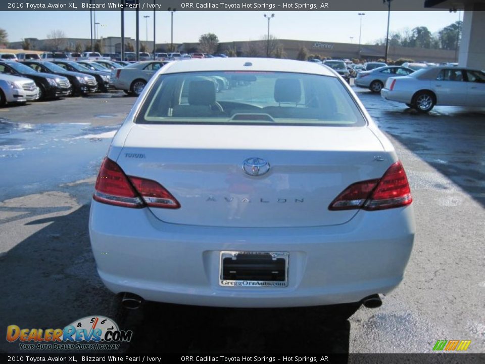 2010 Toyota Avalon XL Blizzard White Pearl / Ivory Photo #6
