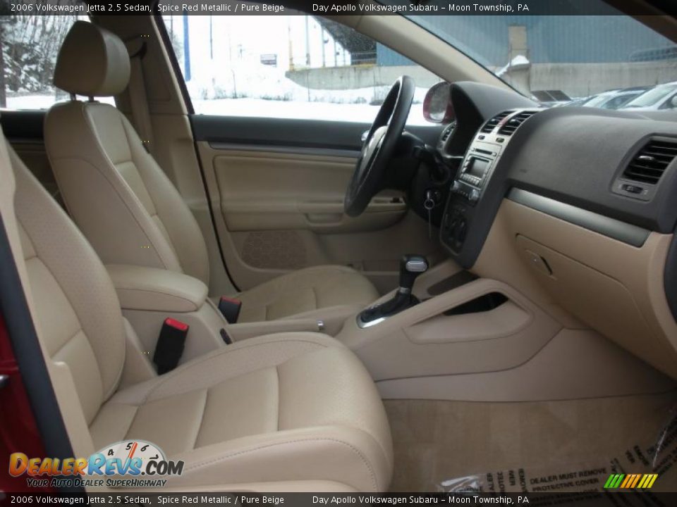2006 Volkswagen Jetta 2.5 Sedan Spice Red Metallic / Pure Beige Photo #9