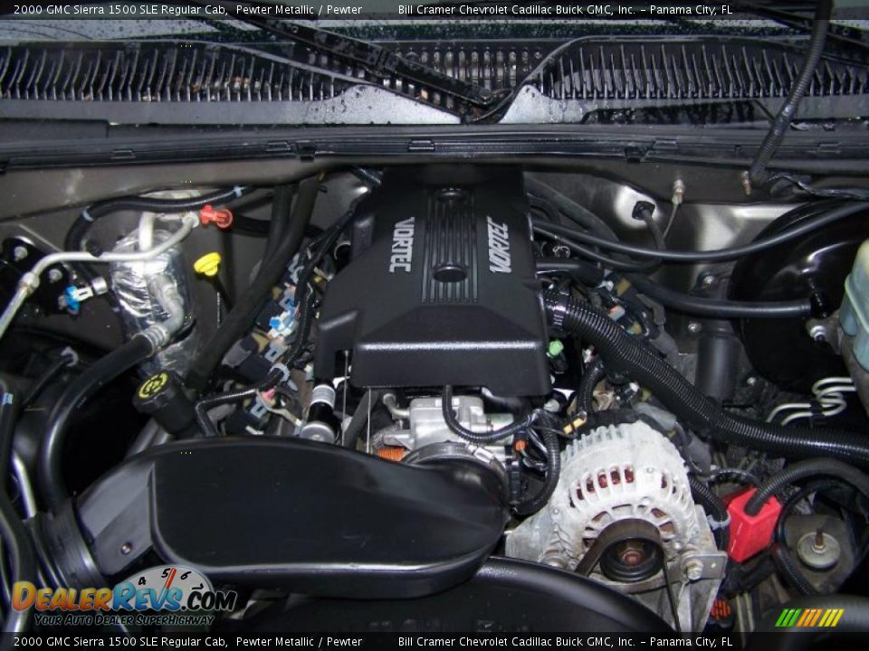 2000 GMC Sierra 1500 SLE Regular Cab Pewter Metallic / Pewter Photo #4