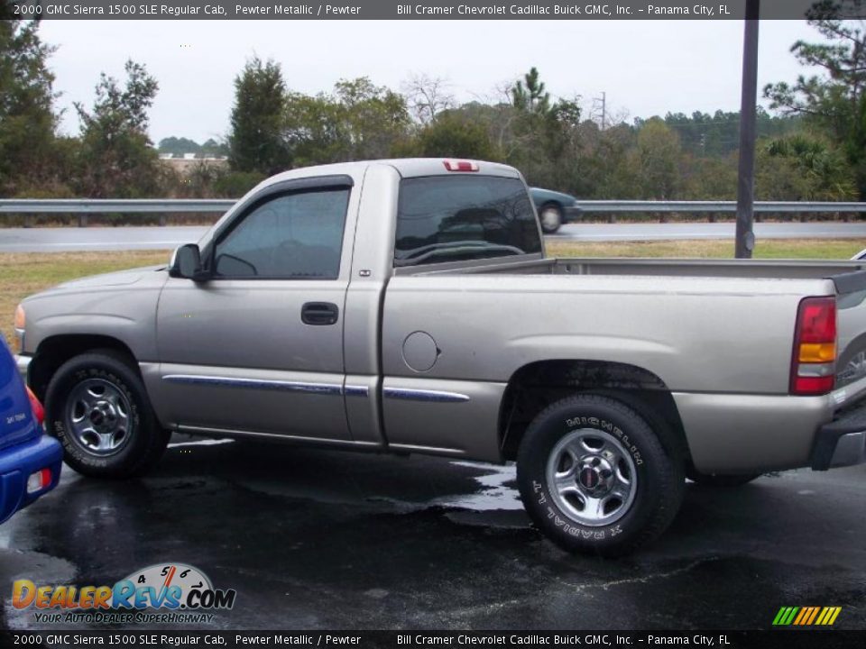2000 GMC Sierra 1500 SLE Regular Cab Pewter Metallic / Pewter Photo #5