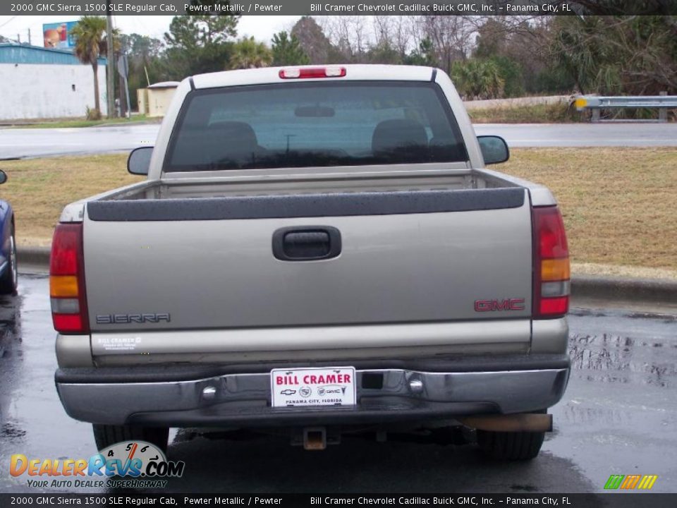 2000 GMC Sierra 1500 SLE Regular Cab Pewter Metallic / Pewter Photo #6